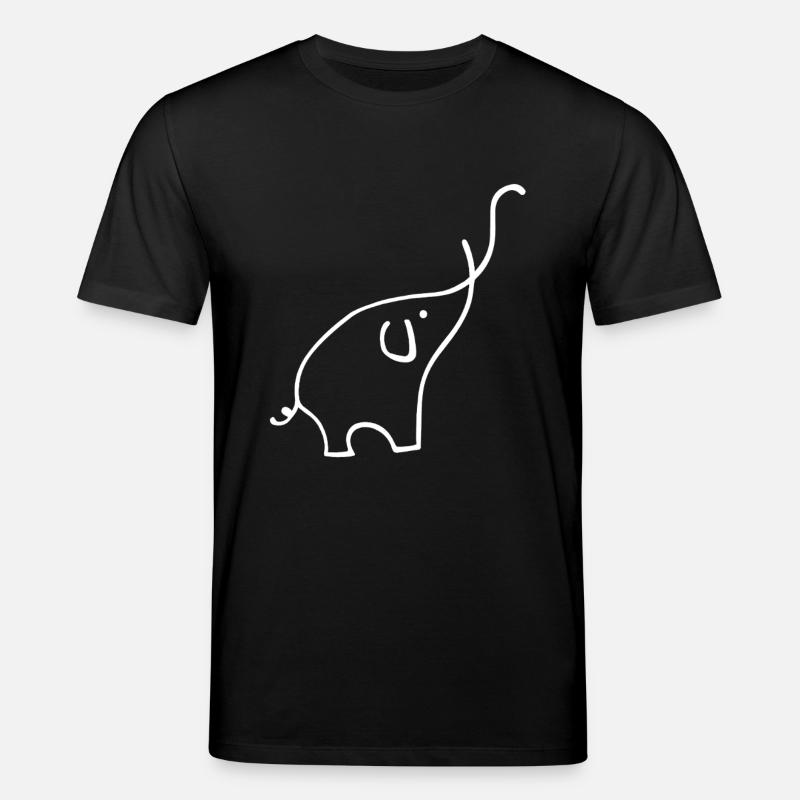 Elefant - Stanley/Stella Unisex Bio-T-Shirt CREATOR  - Schwarz