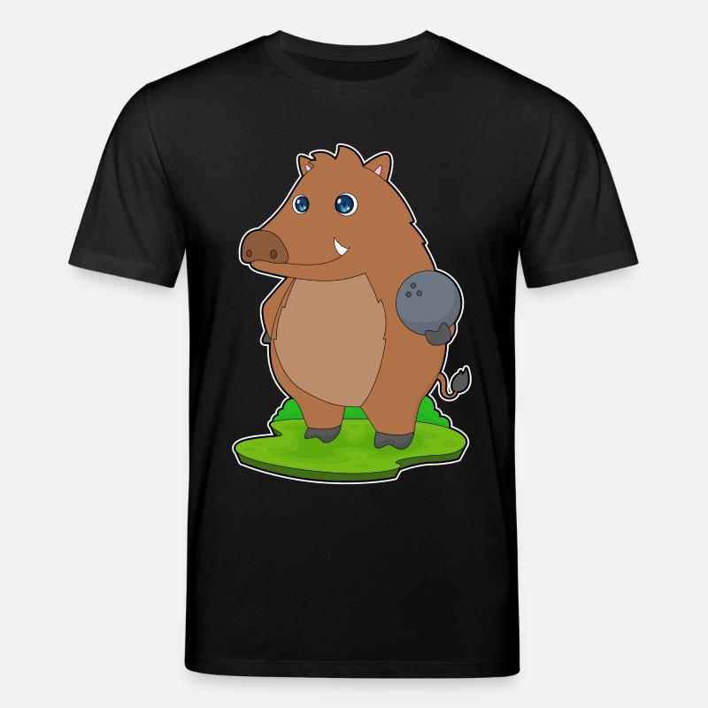 Eber Bowling Bowlingkugel - Stanley/Stella Unisex Bio-T-Shirt CREATOR  - Schwarz
