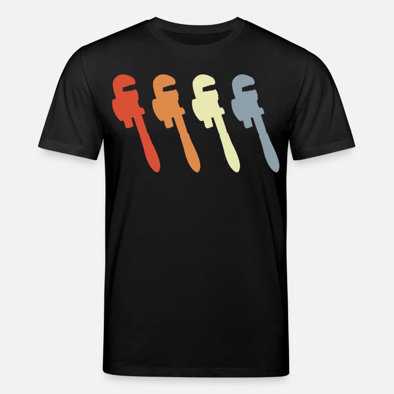 Retro Rohrzange - Stanley/Stella Unisex Bio-T-Shirt CREATOR - Schwarz