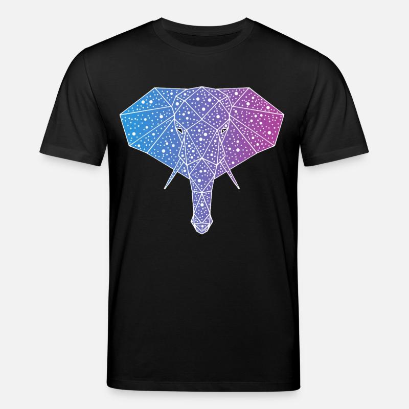 Galaktischer Elefant - Stanley/Stella Unisex Bio-T-Shirt CREATOR  - Schwarz