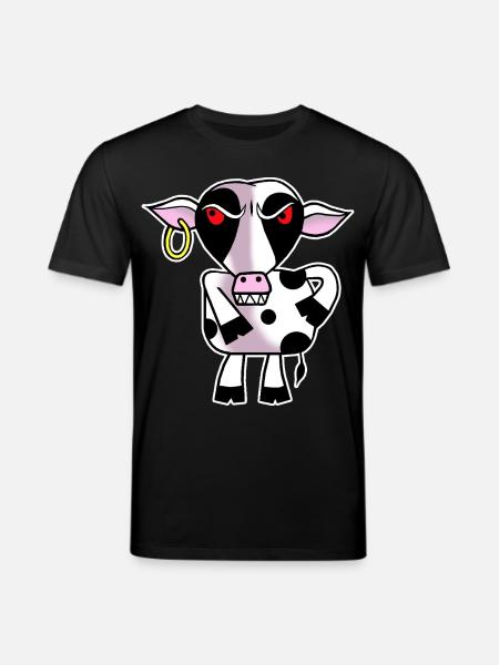 Angry cow - Stanley/Stella CREATOR Unisex Organic T-Shirt - black