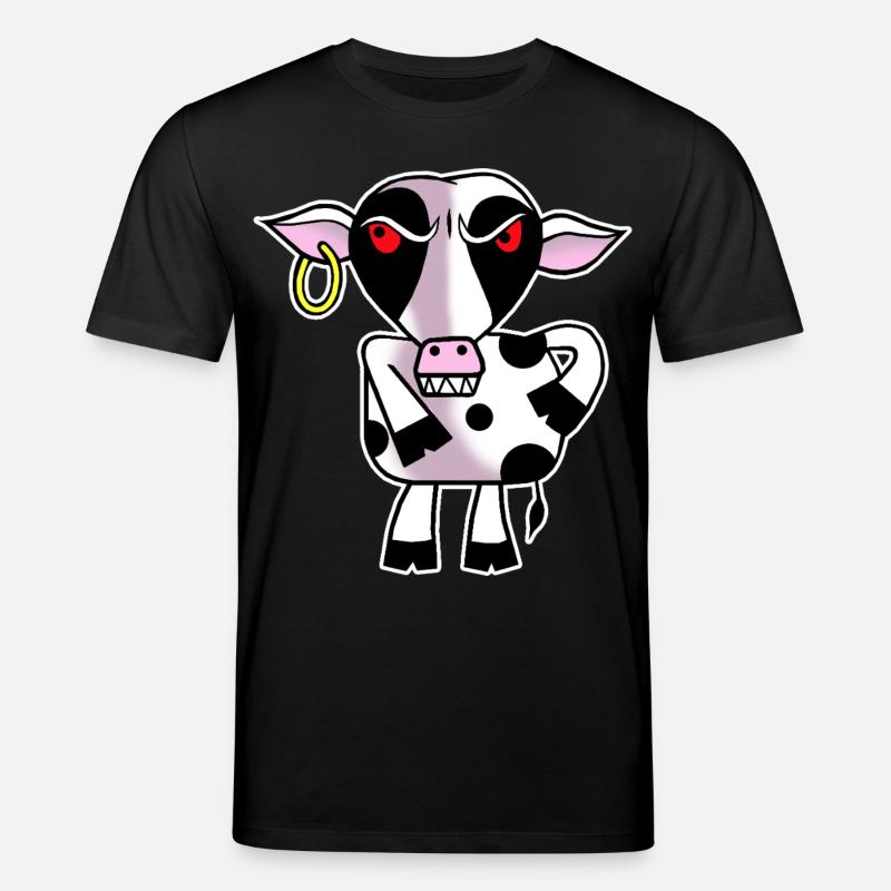 Angry cow - Stanley/Stella CREATOR Unisex Organic T-Shirt - black