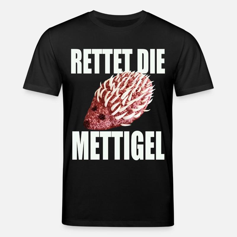 Rettet die Mettigel - Stanley/Stella Unisex Bio-T-Shirt CREATOR  - Schwarz