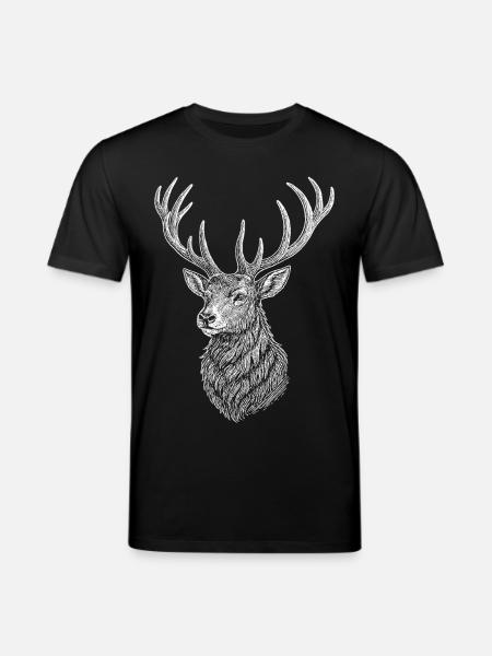 Deer - Stanley/Stella CREATOR Unisex Organic T-Shirt - black