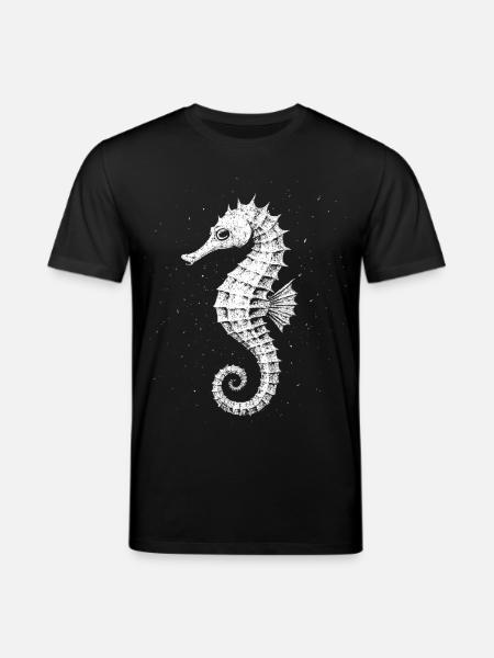 Seepferdchen - Stanley/Stella Unisex Bio-T-Shirt CREATOR - Schwarz