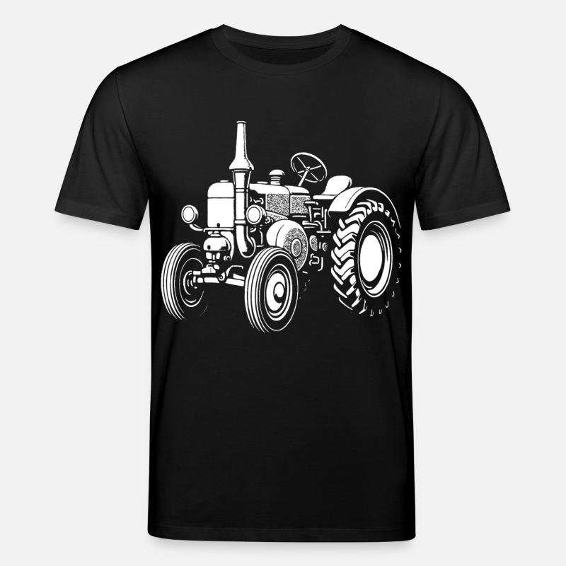 Nostalgischer Ackerheld - Stanley/Stella Unisex Bio-T-Shirt CREATOR  - Schwarz