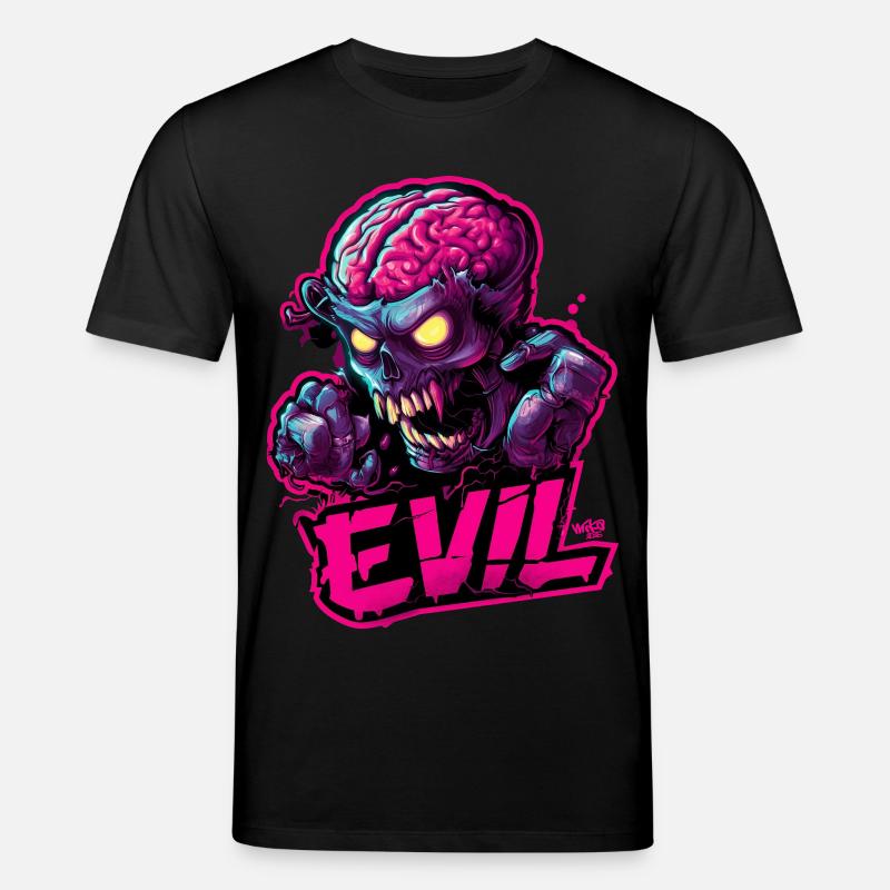 Evil Zombie - Stanley/Stella Unisex Bio-T-Shirt CREATOR  - Schwarz