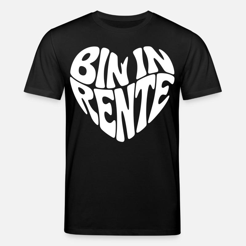 Bin in Rente - Stanley/Stella Unisex Bio-T-Shirt CREATOR  - Schwarz