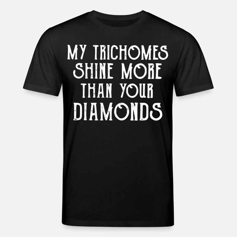 Trichomes Shine Over Diamonds - Stanley/Stella Unisex Bio-T-Shirt CREATOR - Schwarz