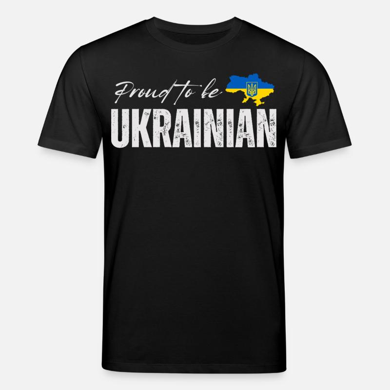 Fier Ukrainien, j’adore l’Ukraine - T-shirt bio CREATOR Stanley/Stella Unisexe - noir