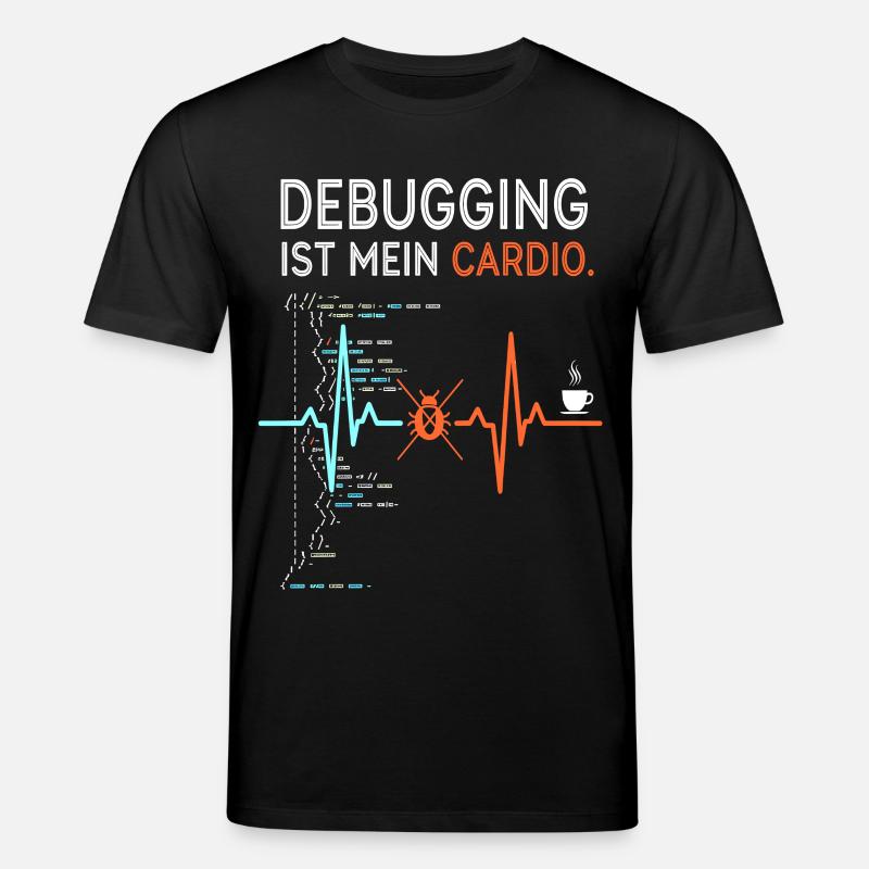 Debugging ist mein Cardio - Computer Nerd - Stanley/Stella Unisex Bio-T-Shirt CREATOR - Schwarz