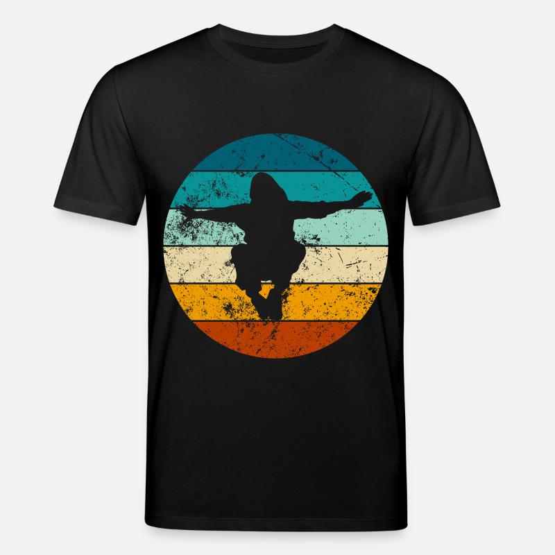 Parkour Sprung - Dynamisches Urban Design - Stanley/Stella Unisex Bio-T-Shirt CREATOR - Schwarz