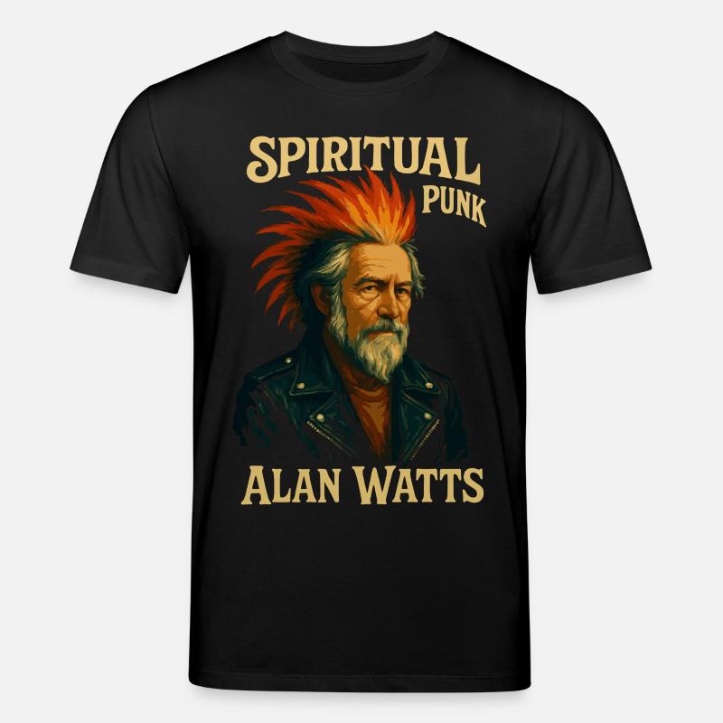 Spiritueller Punk Alan Watts Hemd - Stanley/Stella Unisex Bio-T-Shirt CREATOR  - Schwarz