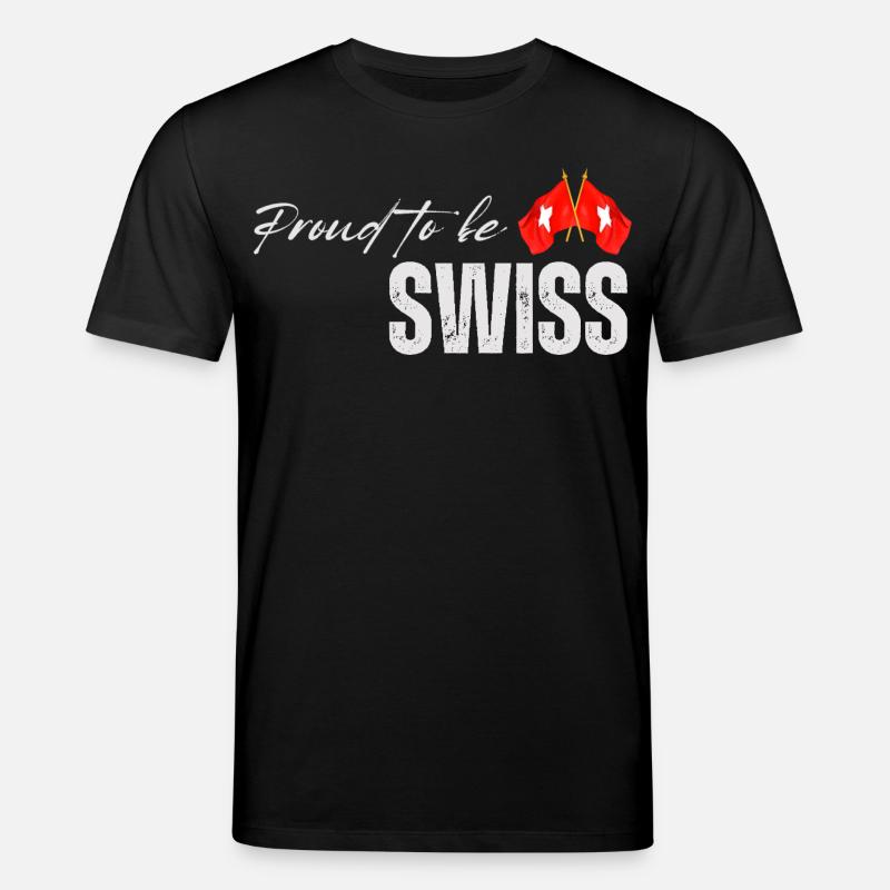 Stolzer Schweizer, ich liebe die Schweiz - Stanley/Stella Unisex Bio-T-Shirt CREATOR - Schwarz