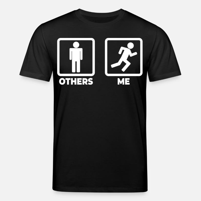 Läufer Strichmännchen - Stanley/Stella Unisex Bio-T-Shirt CREATOR  - Schwarz