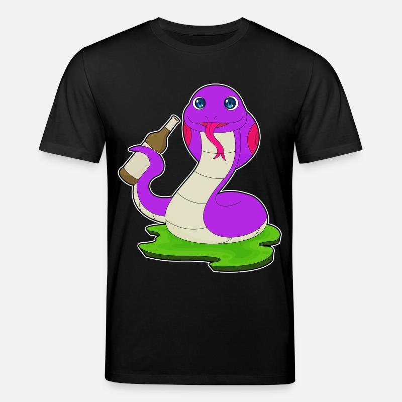 Bouteille de bière Snake - T-shirt bio CREATOR Stanley/Stella Unisexe - noir