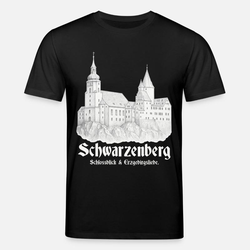 Schwarzenberg Schlossblick - Stanley/Stella Unisex Bio-T-Shirt CREATOR  - Schwarz