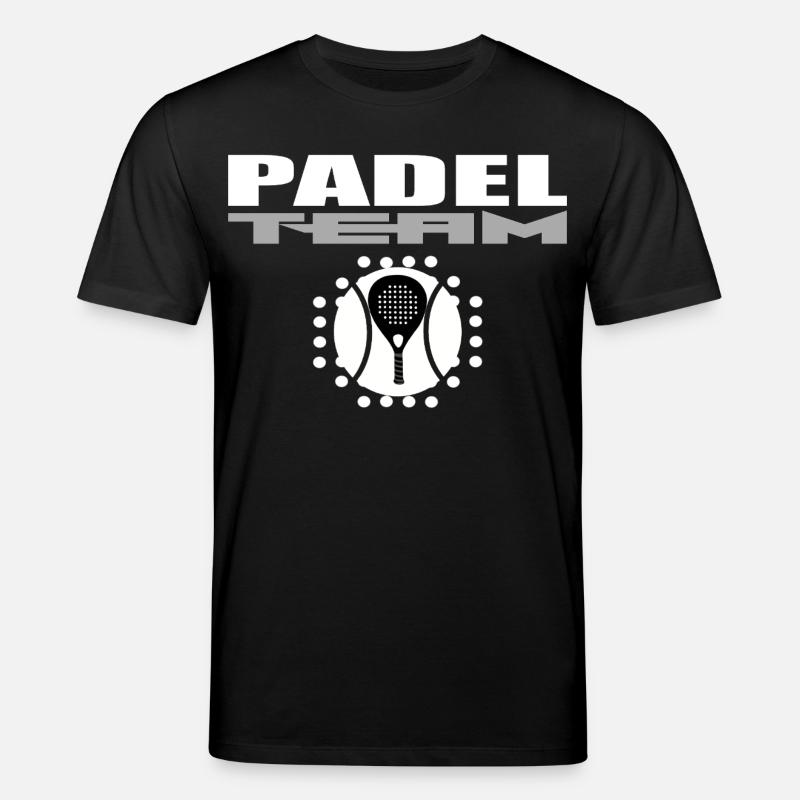 Padelschläger-Design mit modernem Stil - Stanley/Stella Unisex Bio-T-Shirt CREATOR - Schwarz