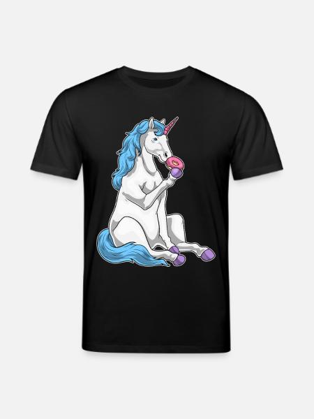 Beignet licorne - T-shirt bio CREATOR Stanley/Stella Unisexe - noir