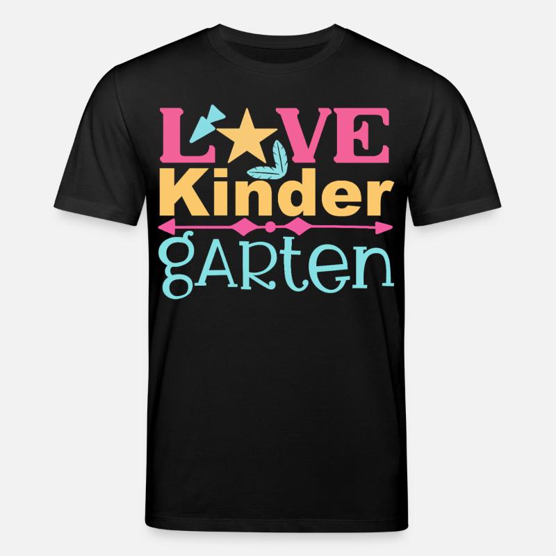 Liebe Kindergarten - Stern und Pfeil - Stanley/Stella Unisex Bio-T-Shirt CREATOR - Schwarz