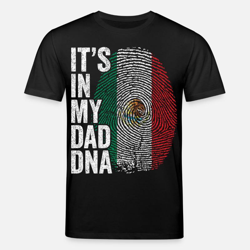 Drapeau Mexique Empreinte Papa Mexicain - T-shirt bio CREATOR Stanley/Stella Unisexe - noir
