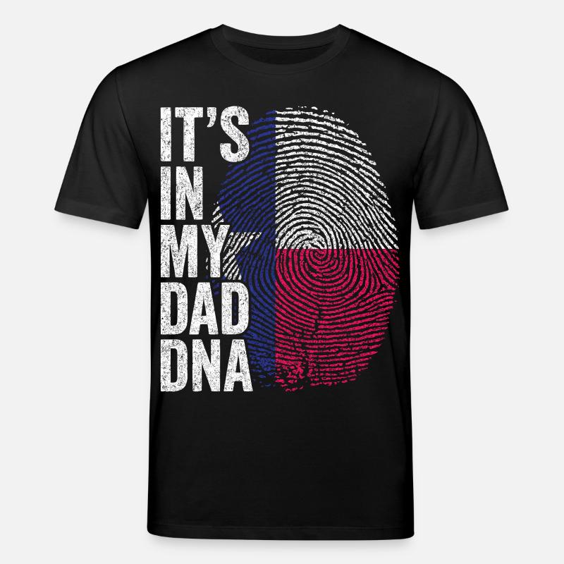 Drapeau Texas Empreinte Papa Texan - T-shirt bio CREATOR Stanley/Stella Unisexe - noir