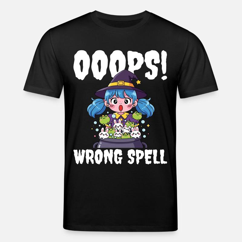 OOOPS! WRONG SPELL - WITCH HALLOWEEN - Stanley/Stella CREATOR Unisex Organic T-Shirt - black