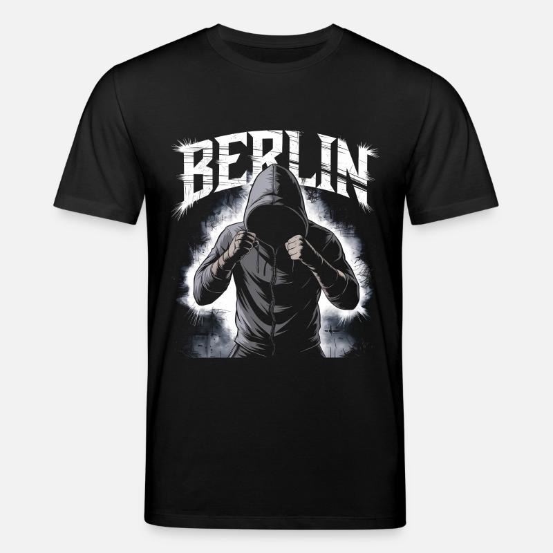 Graffiti-Style Berlin Stadtbild - Stanley/Stella Unisex Bio-T-Shirt CREATOR  - Schwarz