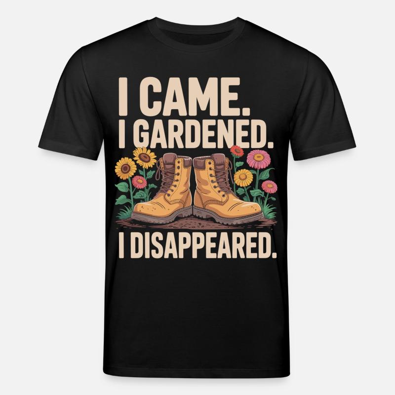 Gartenarbeit Motivation mit Stiefeln - Stanley/Stella Unisex Bio-T-Shirt CREATOR - Schwarz