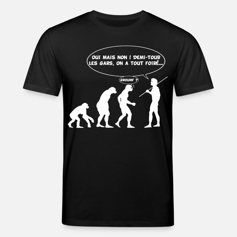 Evolutionsfehler (weiß) - Stanley/Stella Unisex Bio-T-Shirt CREATOR  - Schwarz
