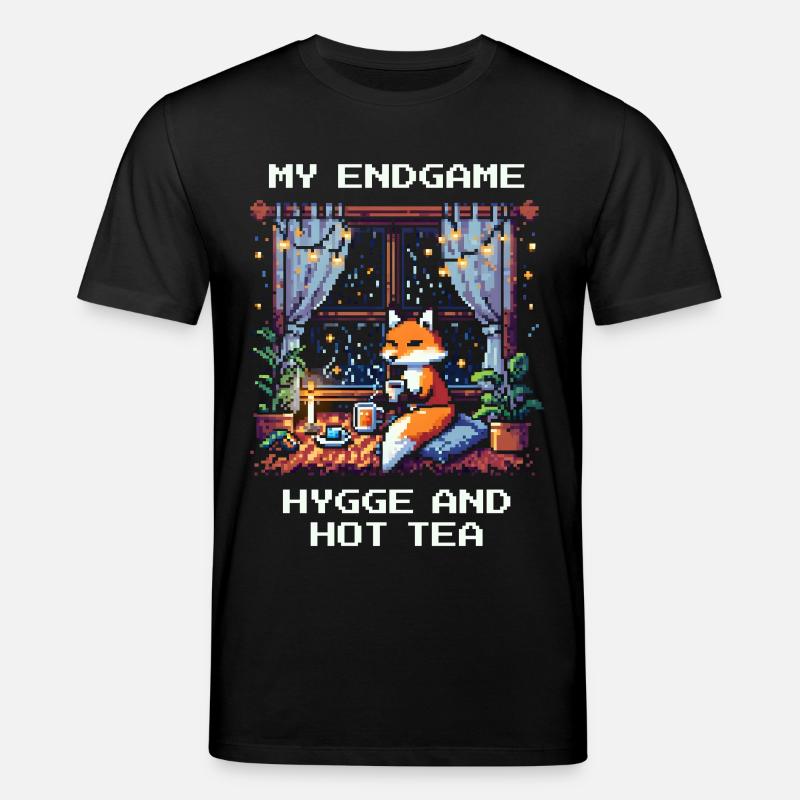 Endgame: Hygge und heißer Tee - Stanley/Stella Unisex Bio-T-Shirt CREATOR - Schwarz