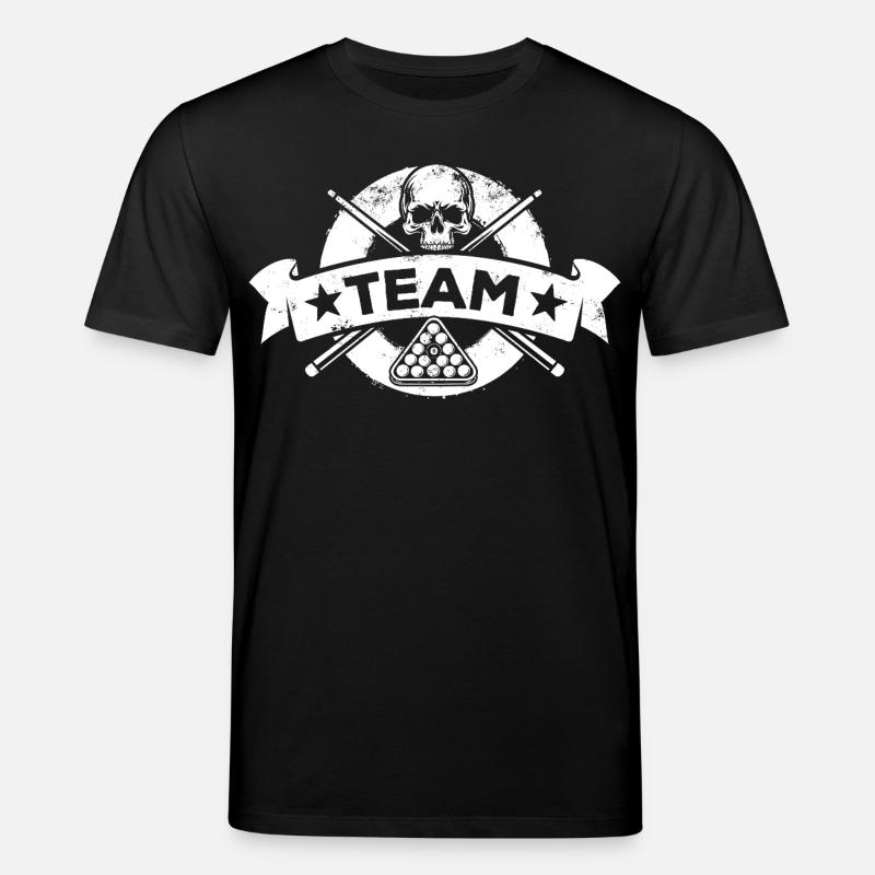 Eight Ball, Billardkugel, Billard Team, Name - Stanley/Stella Unisex Bio-T-Shirt CREATOR  - Schwarz