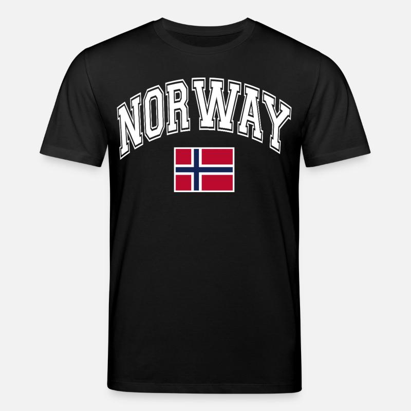 Drapeau de la Norvège - T-shirt bio CREATOR Stanley/Stella Unisexe - noir