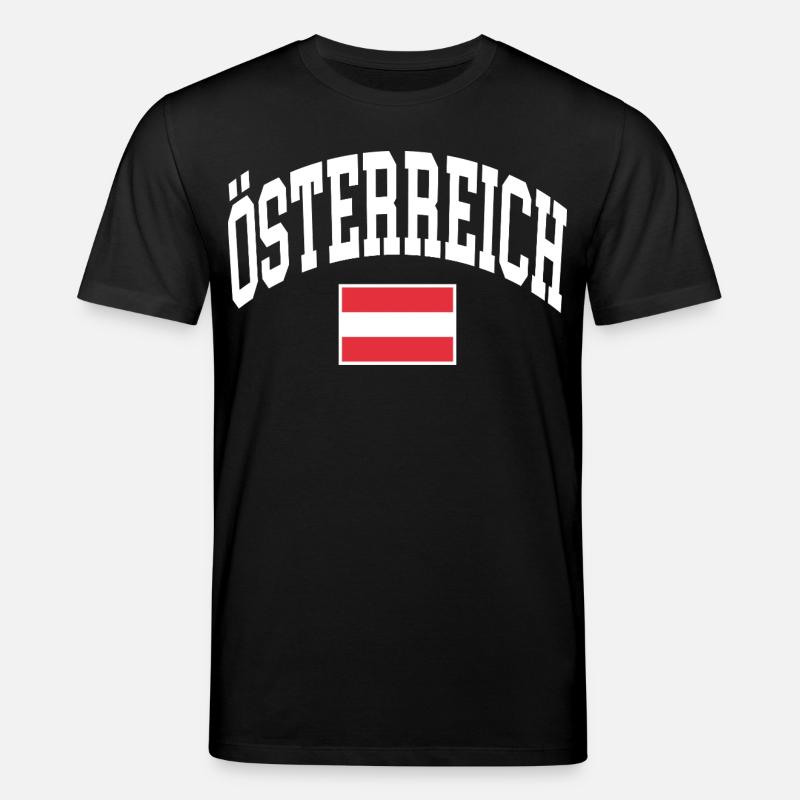 Drapeau de l’Autriche - T-shirt bio CREATOR Stanley/Stella Unisexe - noir