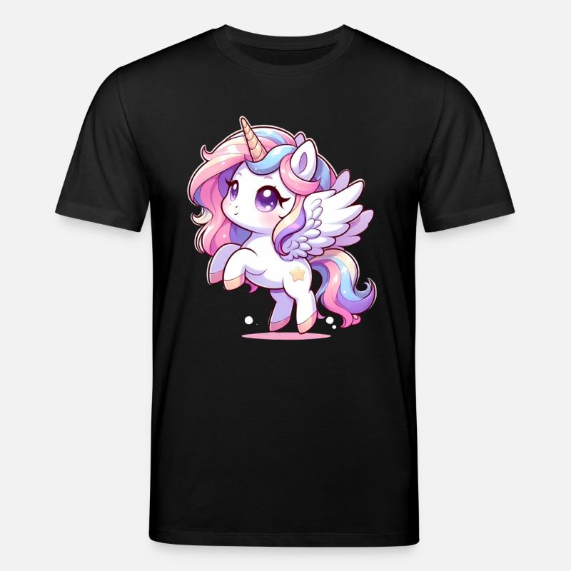 Magisches Einhorn - Stanley/Stella Unisex Bio-T-Shirt CREATOR  - Schwarz