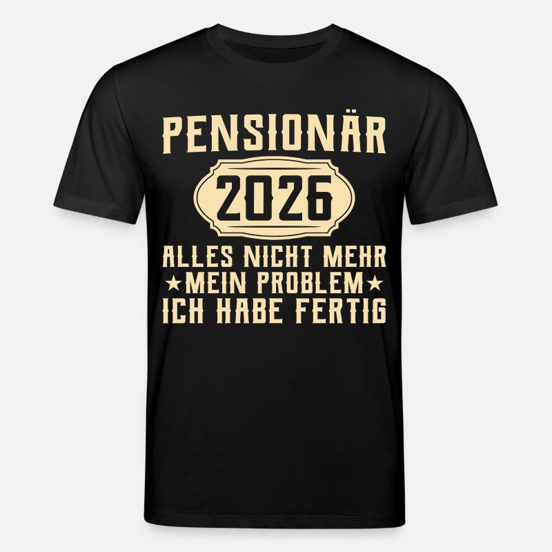 Retraité 2026 - Adieu collègue - T-shirt bio CREATOR Stanley/Stella Unisexe - noir