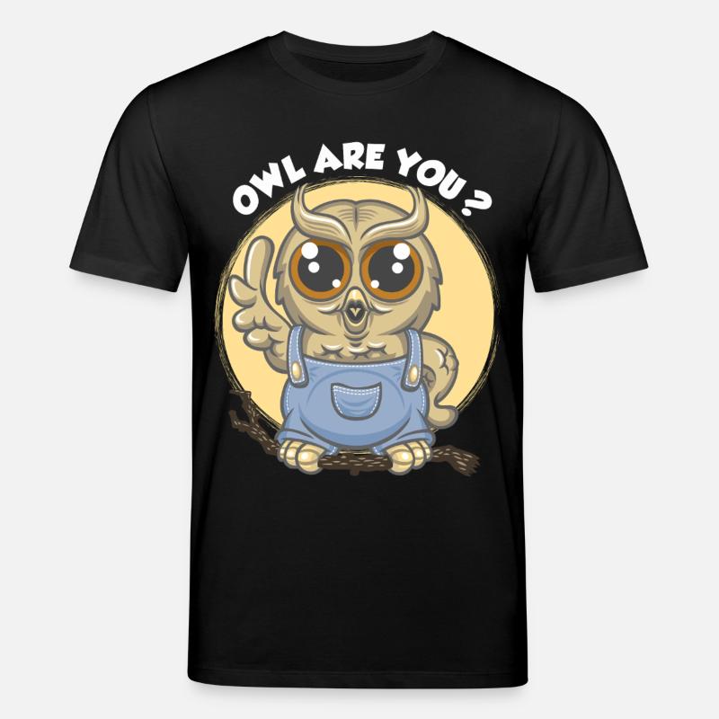 Eule bist du ? - Stanley/Stella Unisex Bio-T-Shirt CREATOR  - Schwarz