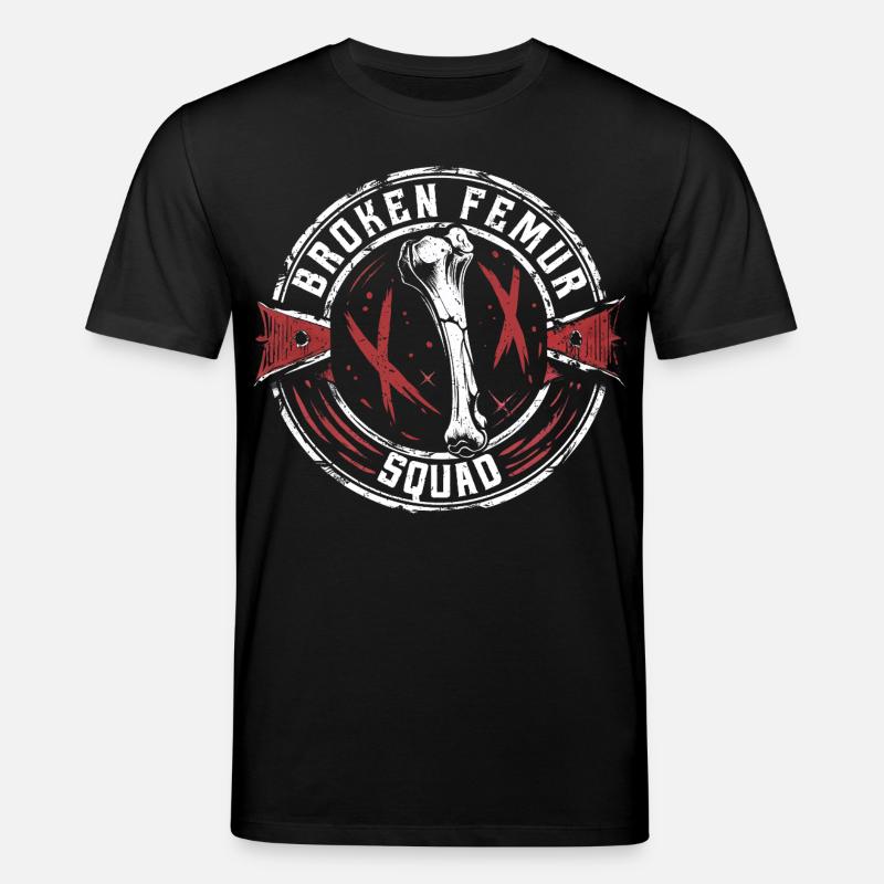Gebrochener Oberschenkel Broken Femur Squad - Stanley/Stella Unisex Bio-T-Shirt CREATOR - Schwarz