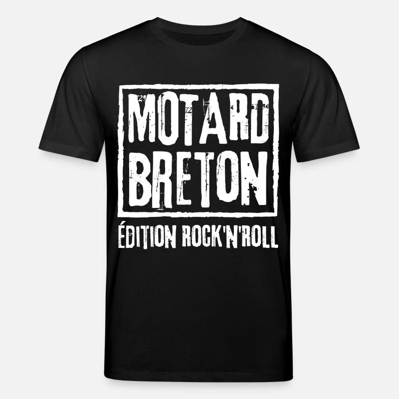 BRETON BIKER ROCK EDITION - Stanley/Stella Unisex Bio-T-Shirt CREATOR - Schwarz