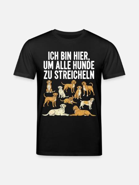 Humorous dog motif with text - Stanley/Stella CREATOR Unisex Organic T-Shirt - black