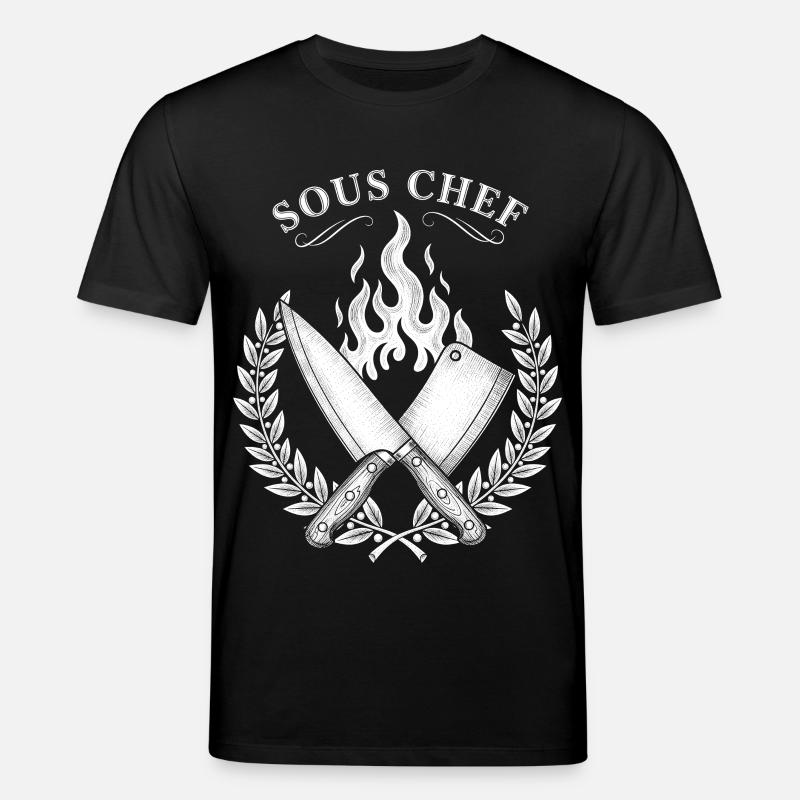 Sous-chef Flammes Conception de cuisson - T-shirt bio CREATOR Stanley/Stella Unisexe - noir