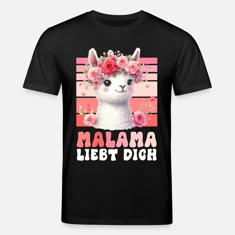 Werdende Mutter MALAMA LIEBE Lustiges - Stanley/Stella Unisex Bio-T-Shirt CREATOR  - Schwarz