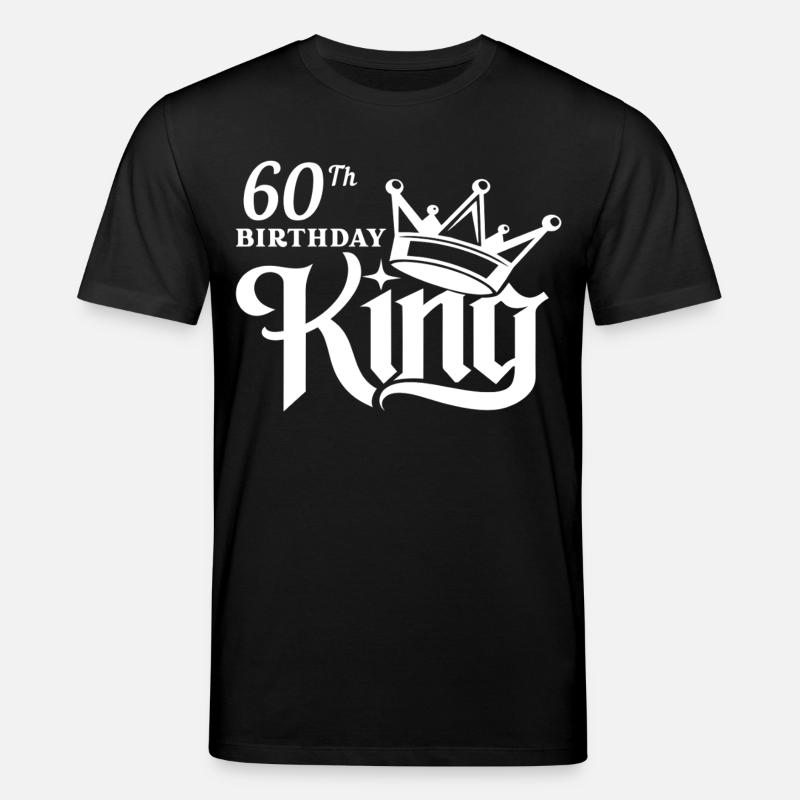 Roi du 60e anniversaire - T-shirt bio CREATOR Stanley/Stella Unisexe - noir