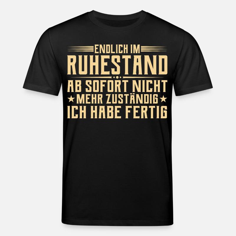 Retraite Plus responsable - Retraité - T-shirt bio CREATOR Stanley/Stella Unisexe - noir