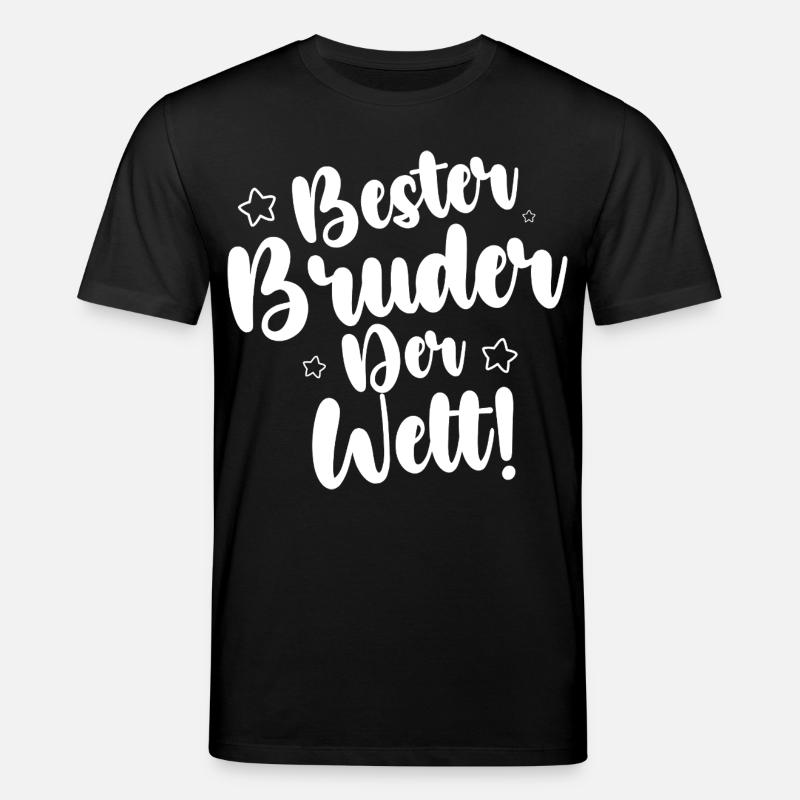 Bester Bruder Der Welt - Stanley/Stella Unisex Bio-T-Shirt CREATOR - Schwarz