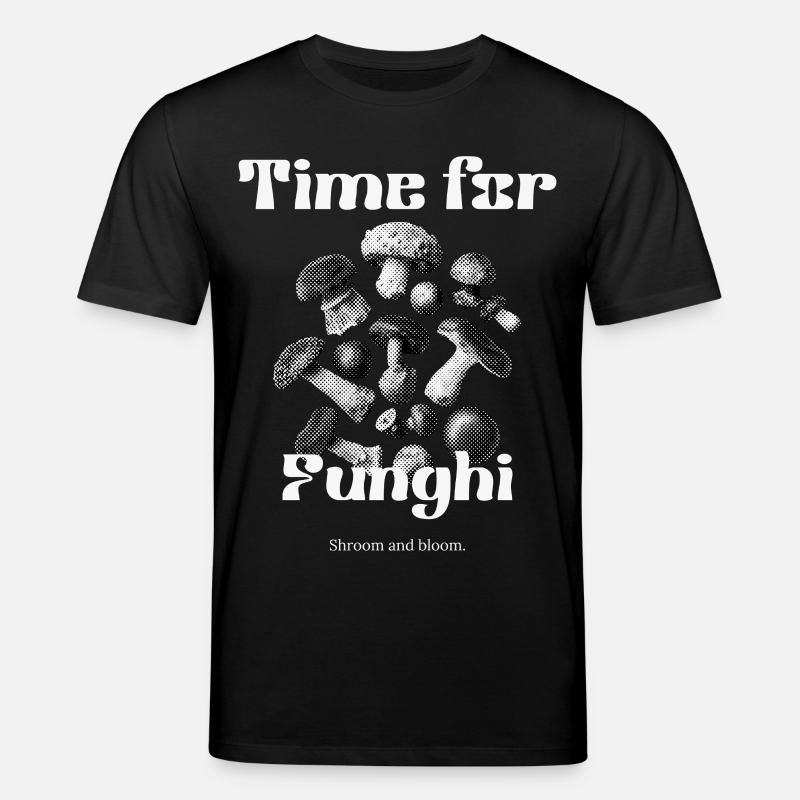 Champignons - Le temps des champignons - T-shirt bio CREATOR Stanley/Stella Unisexe - noir