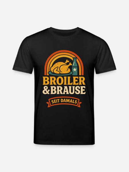 Broiler & Brause – Retro Ostalgie seit damals - Stanley/Stella Unisex Bio-T-Shirt CREATOR - Schwarz