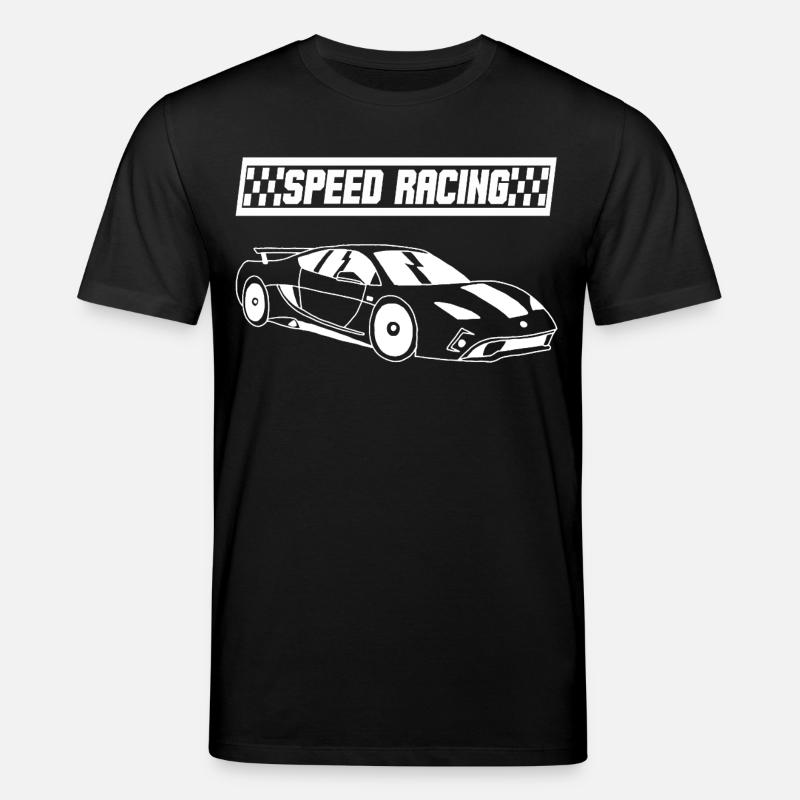 Voiture de course blanche - T-shirt bio CREATOR Stanley/Stella Unisexe - noir