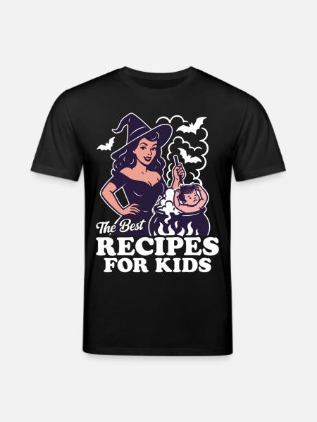 The best recipes for kids - Stanley/Stella CREATOR Unisex Organic T-Shirt - black