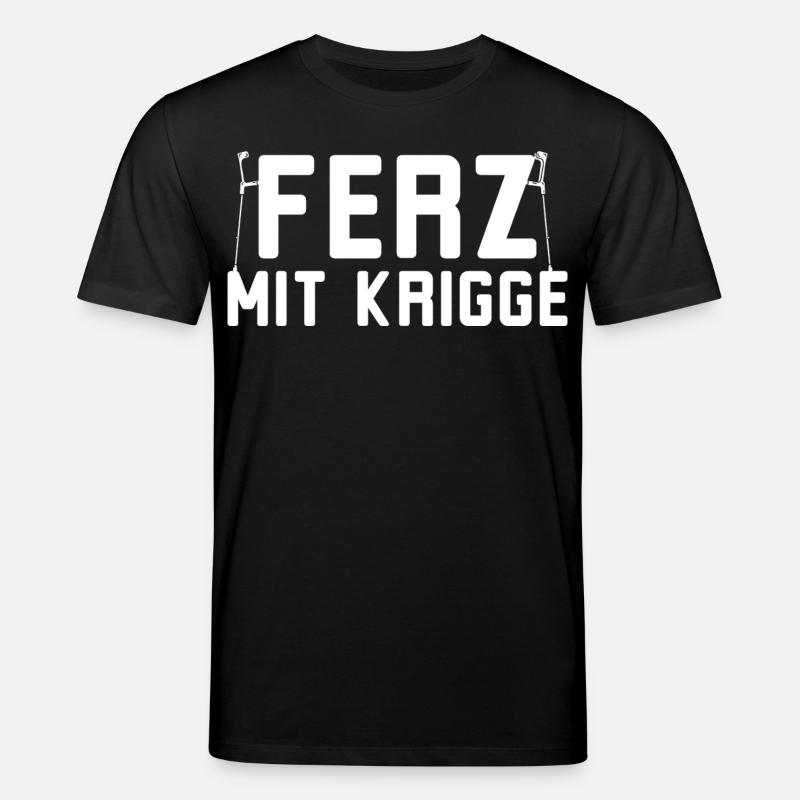Ferz avec Krigge Dialecte hessois - T-shirt bio CREATOR Stanley/Stella Unisexe - noir